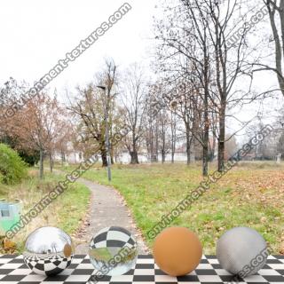 HDR Panorama 360° of Background City Park